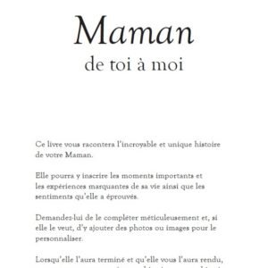 maman – de toi à moi